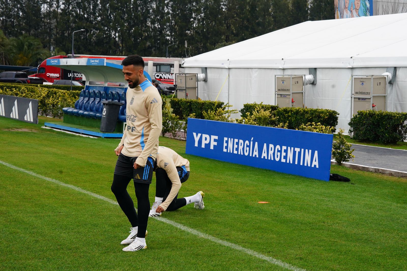 Entrenamiento en el Predio de Ezeiza