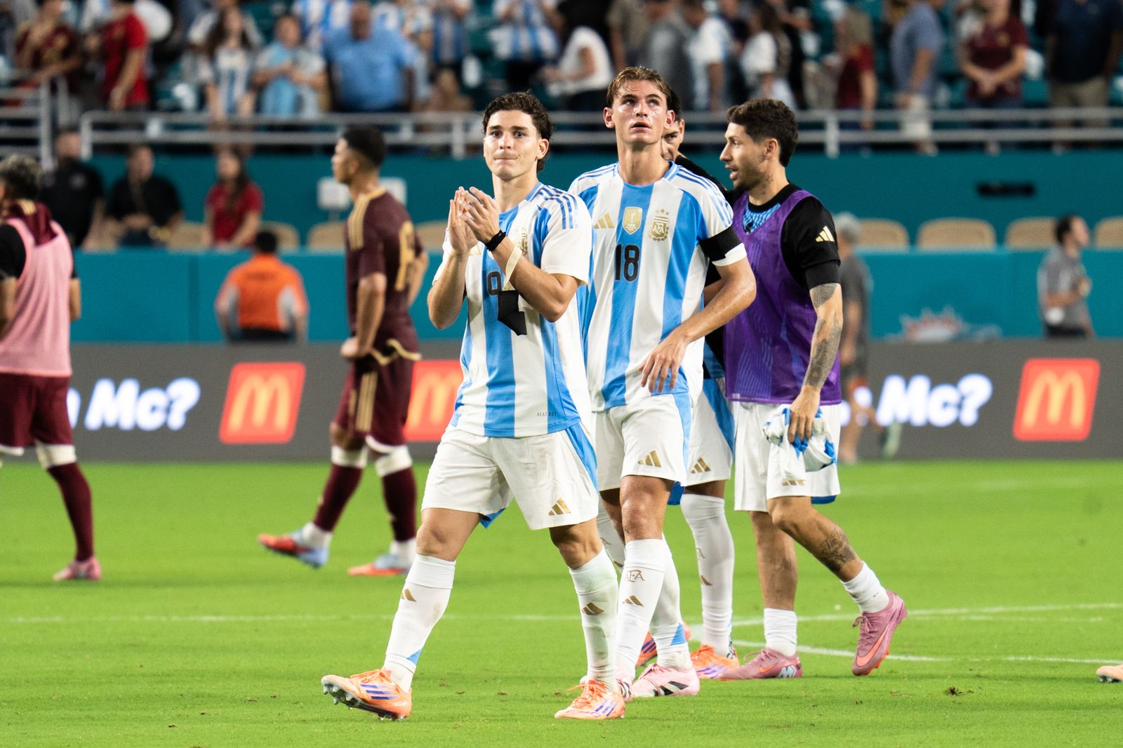 Julián Álvarez tras el partido